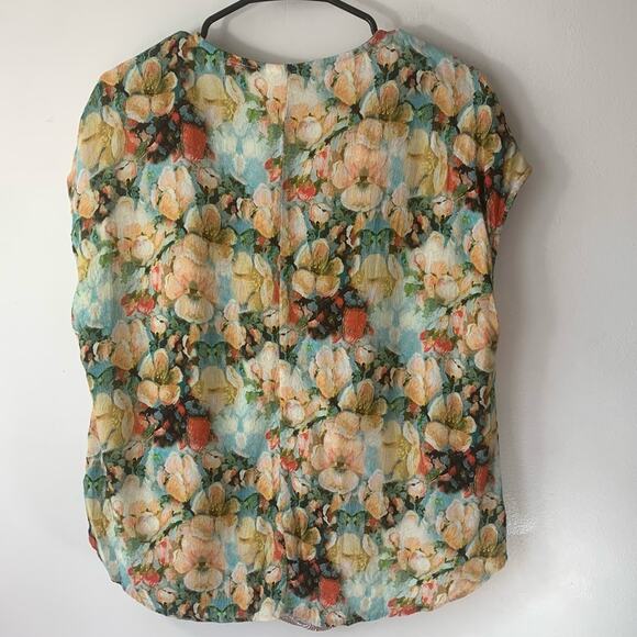 Soft Surroundings Boho Patria Beaded Tunic Yellow Top Sz PL *Missing Beads* - Picture 4 of 8